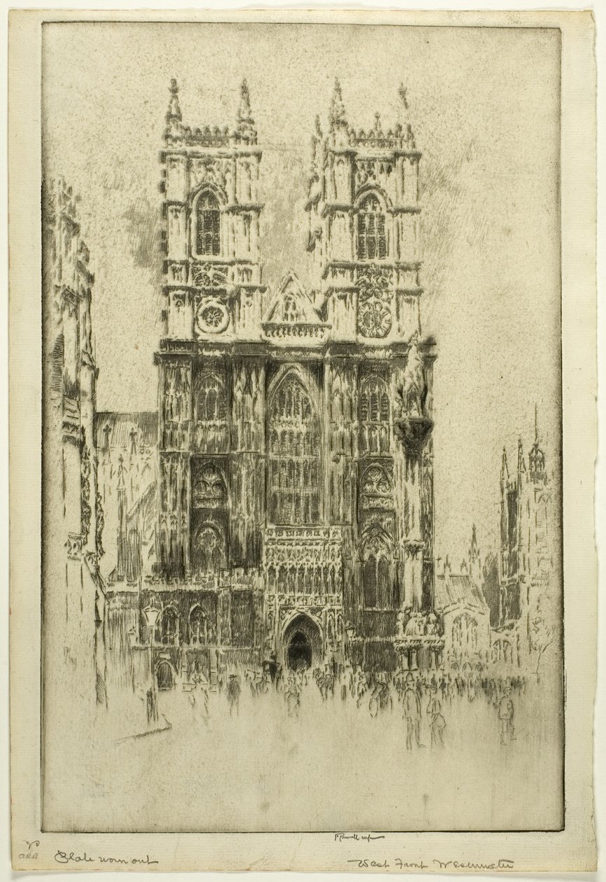 West Front, Westminster Abbey alkotó: Joseph Pennell