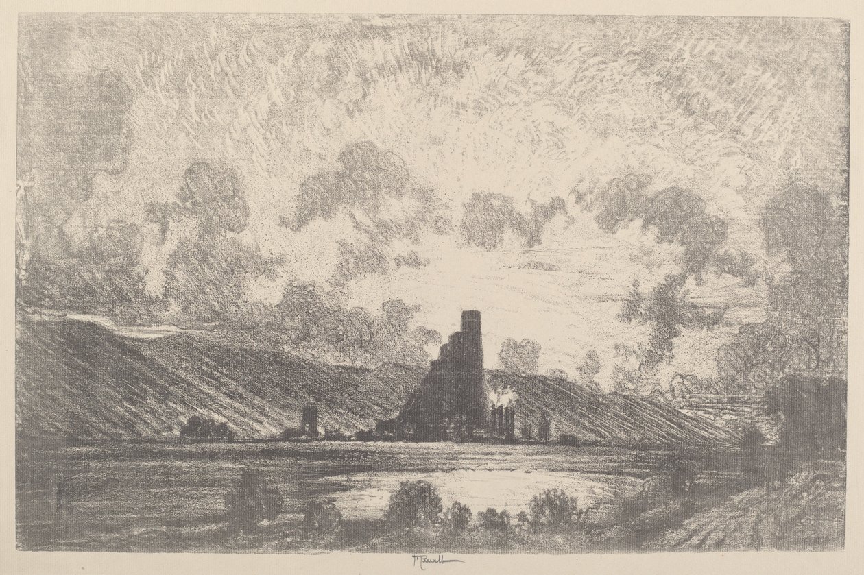 Work Castles, Wilkesbarre, 1910. alkotó: Joseph Pennell