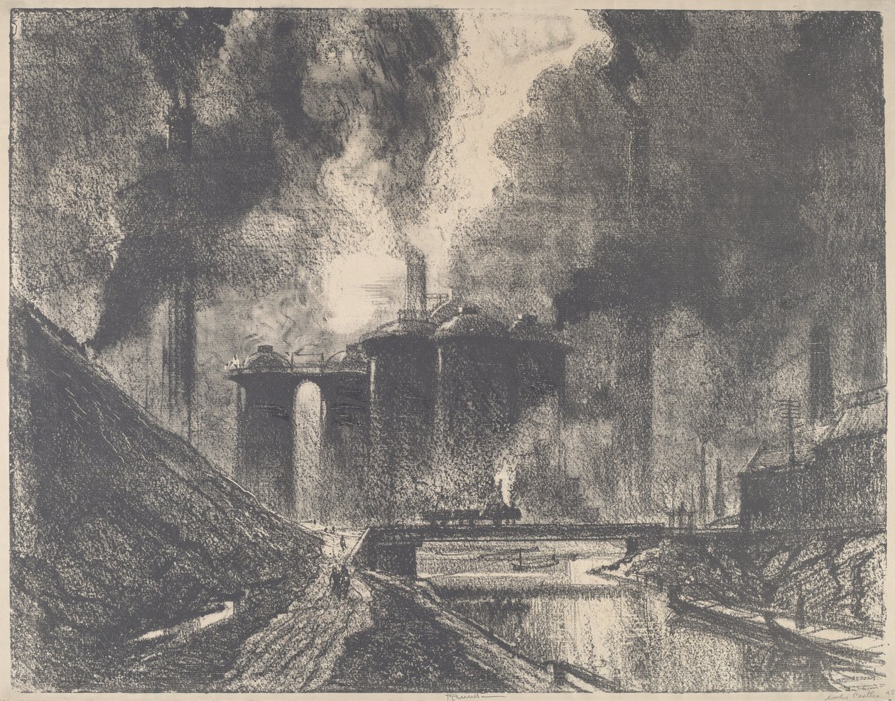 Work Castles, Wolverhampton, 1912. alkotó: Joseph Pennell
