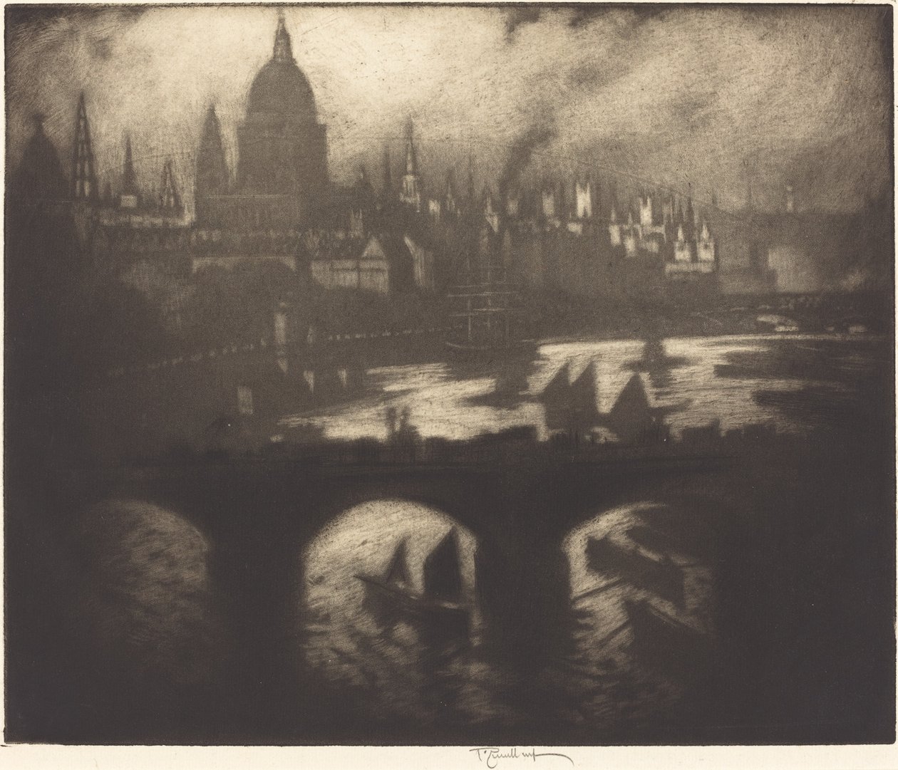 Wren városa, 1909. alkotó: Joseph Pennell