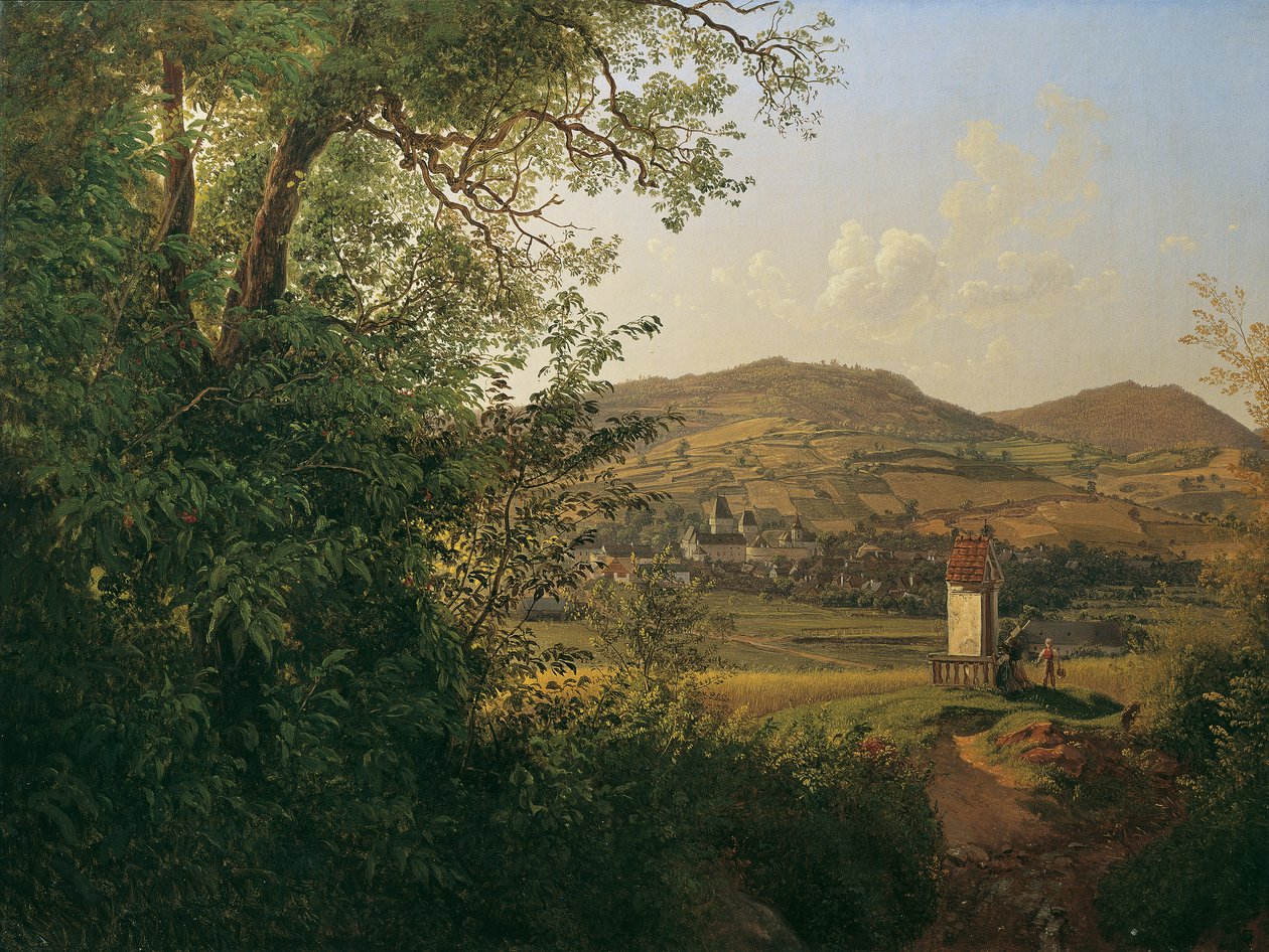 Kilátás a Pöggstallra alkotó: Joseph Rebell