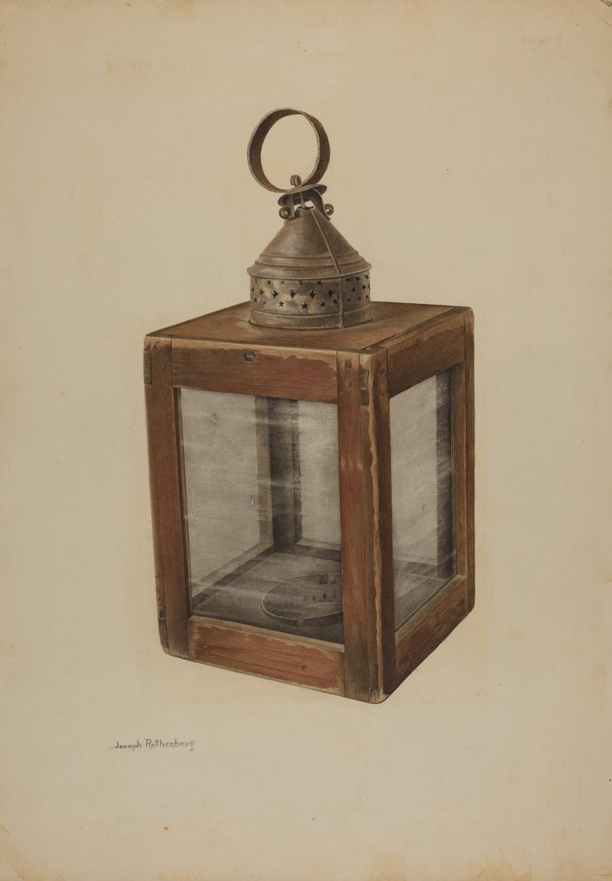 Kézi lámpás, c. 1938. alkotó: Joseph Rothenberg