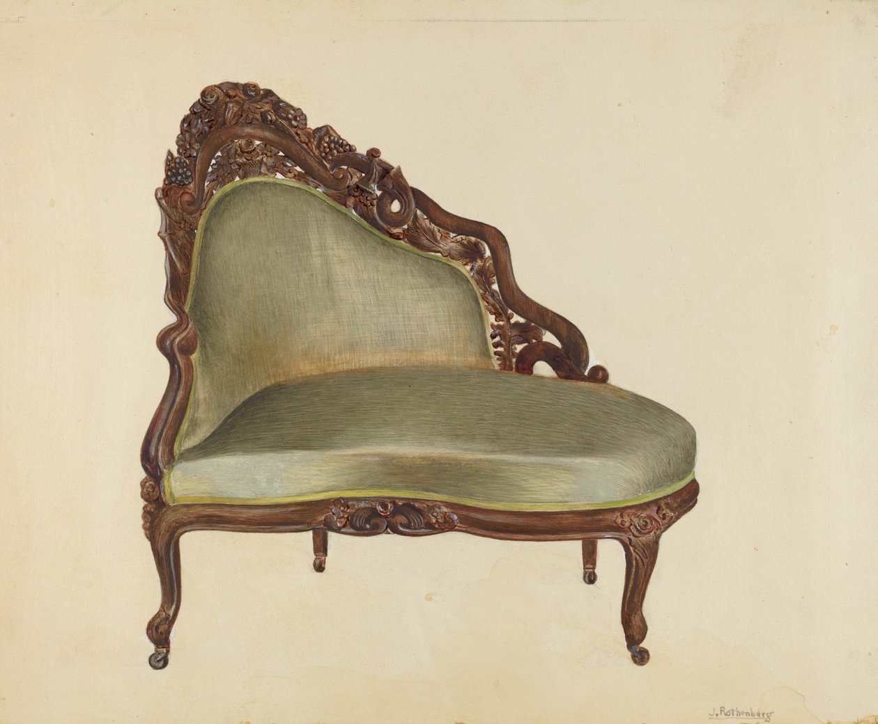 Love Seat, c. 1940. alkotó: Joseph Rothenberg