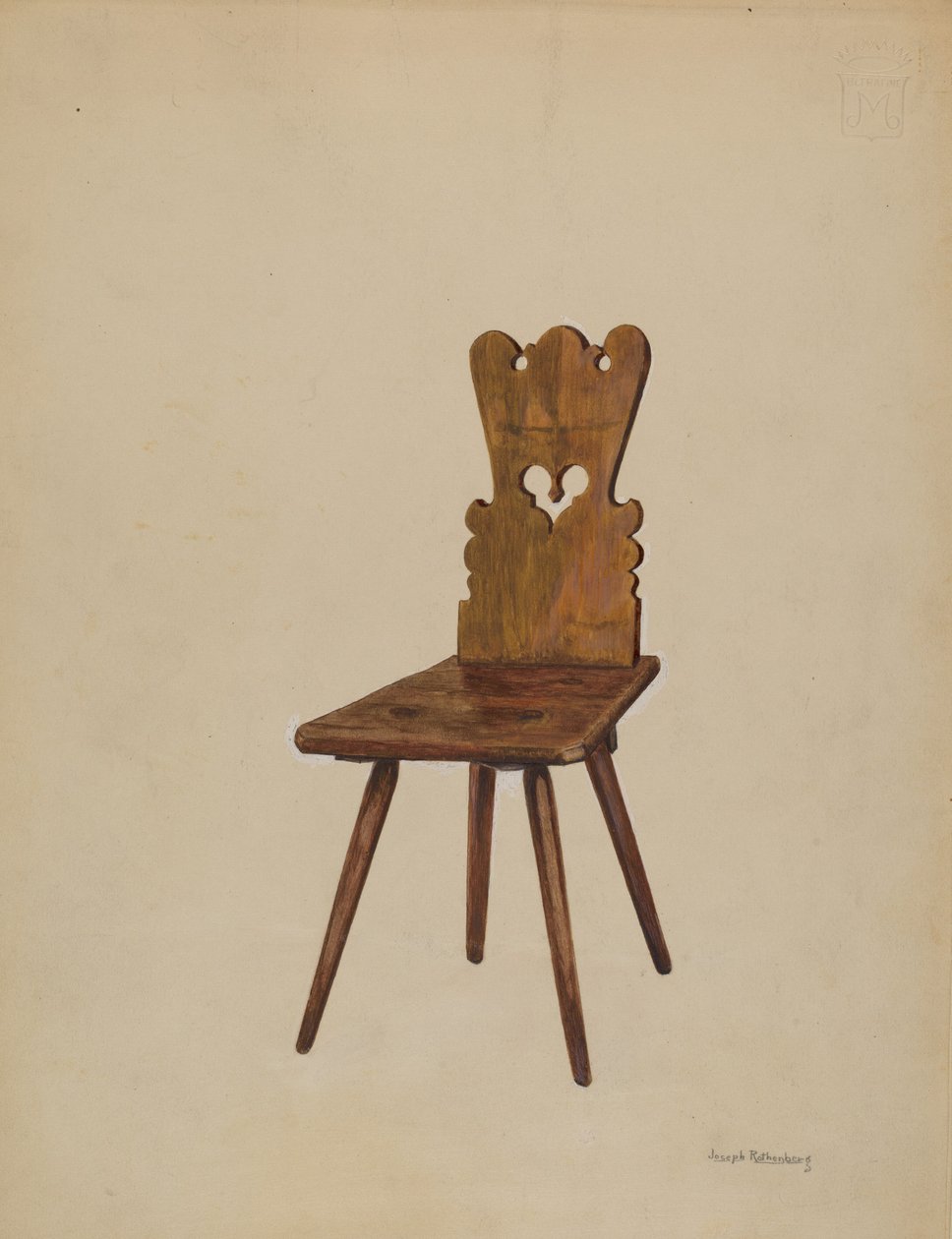 Oldalszék, 1936. alkotó: Joseph Rothenberg