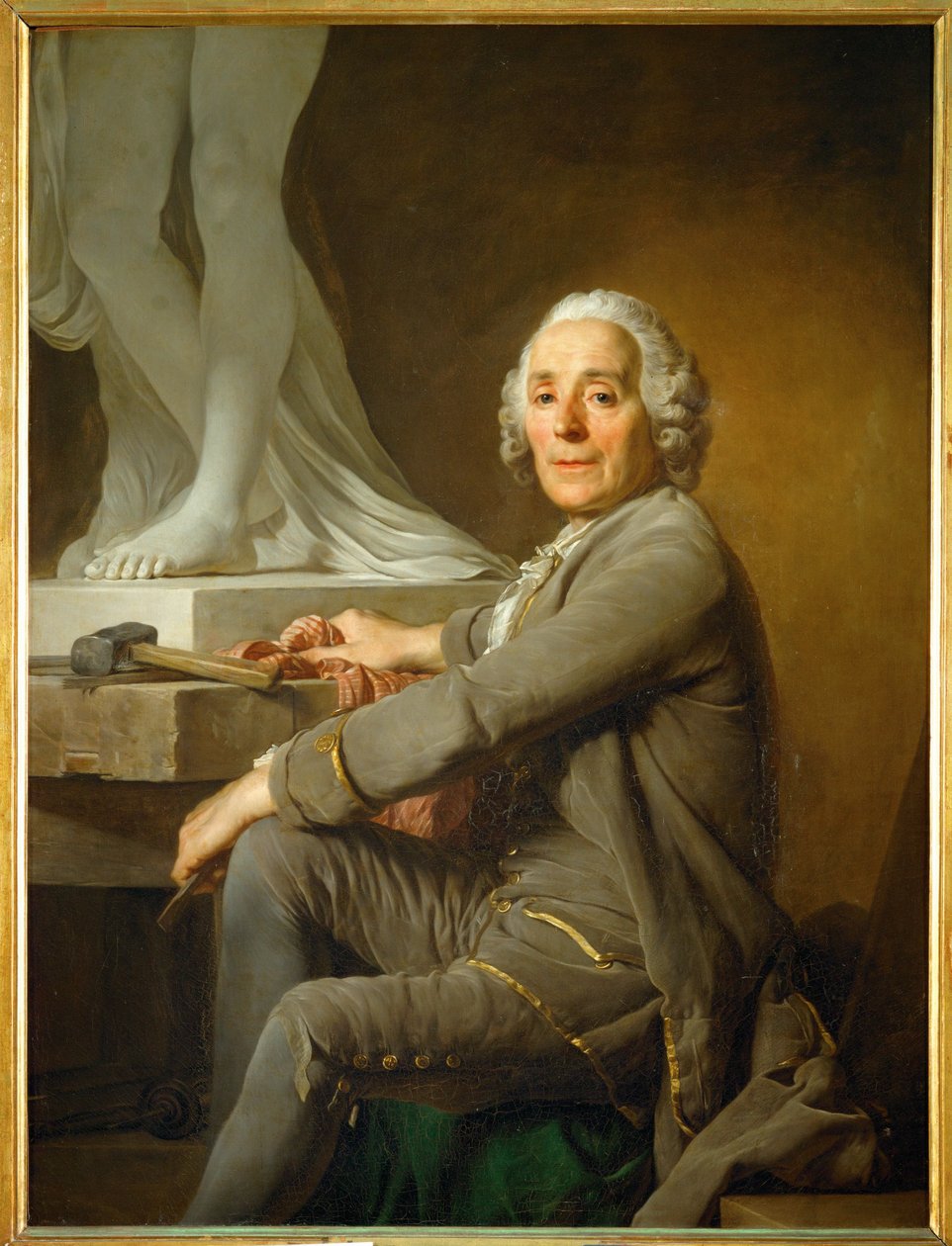 Christophe Gabriel Allegrain, szobrász ... alkotó: Joseph Siffred Duplessis