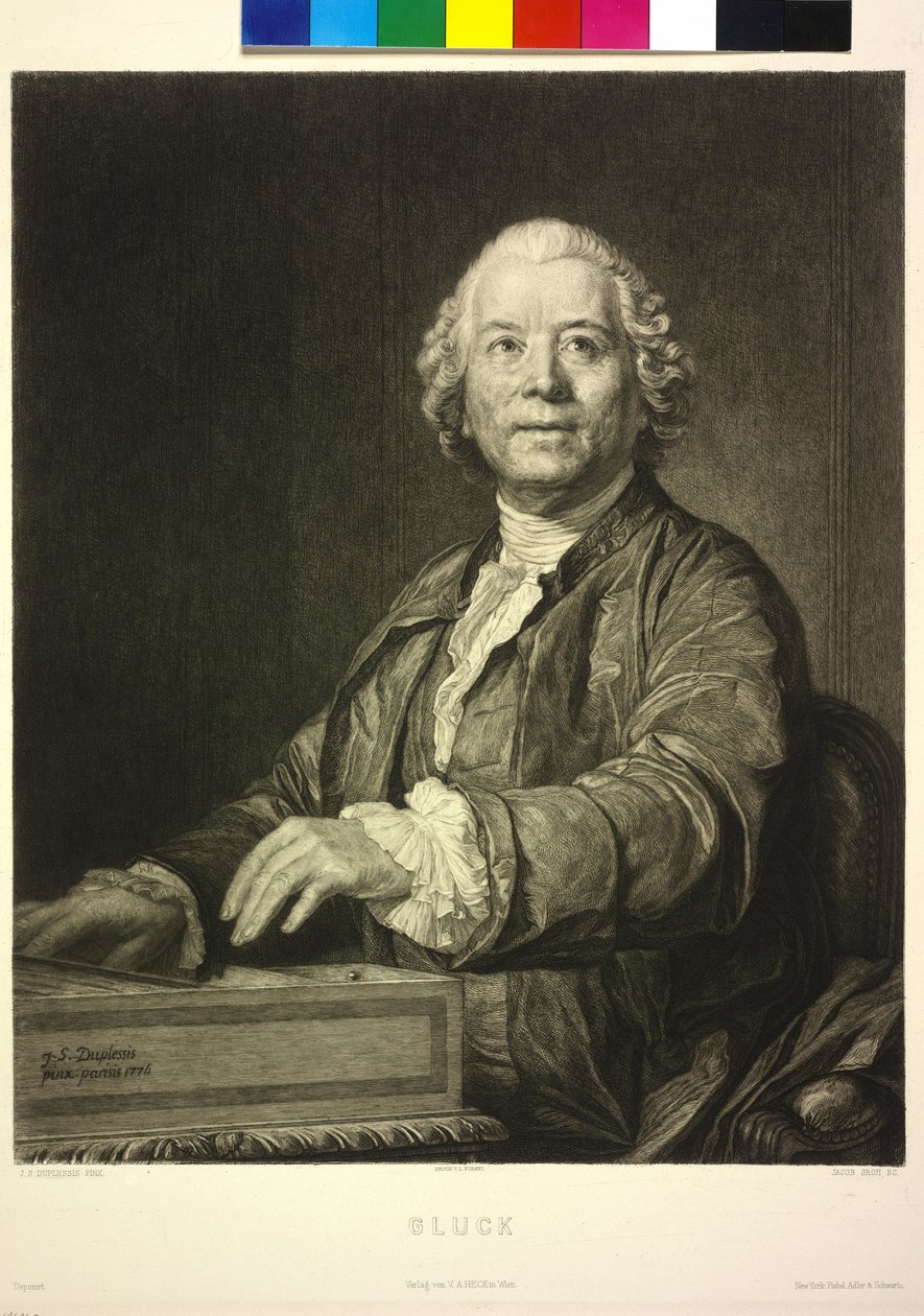 Gluck (metszet) alkotó: Joseph Siffred Duplessis