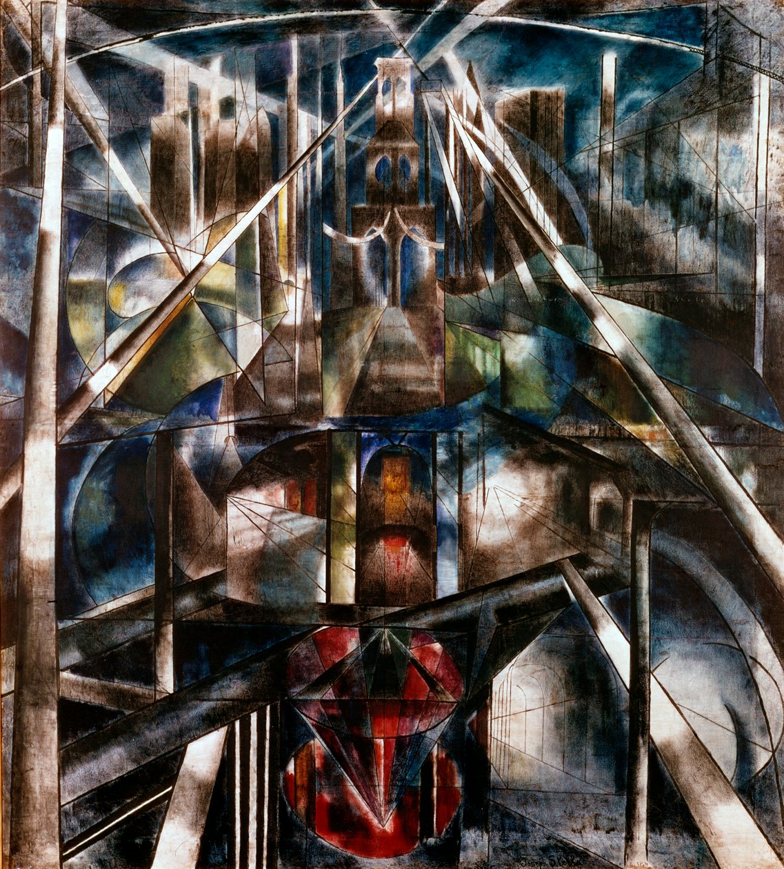 Brooklyn híd, 1917 alkotó: Joseph Stella