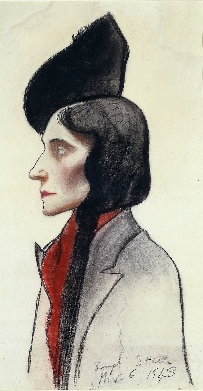 Clara Fasano portréja alkotó: Joseph Stella