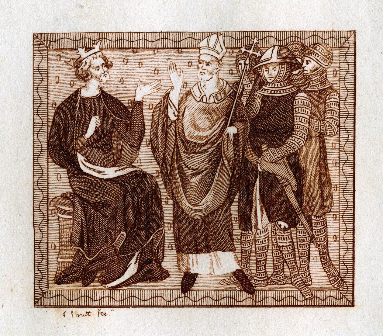 Thomas Becket élete, 1801. alkotó: Joseph Strutt