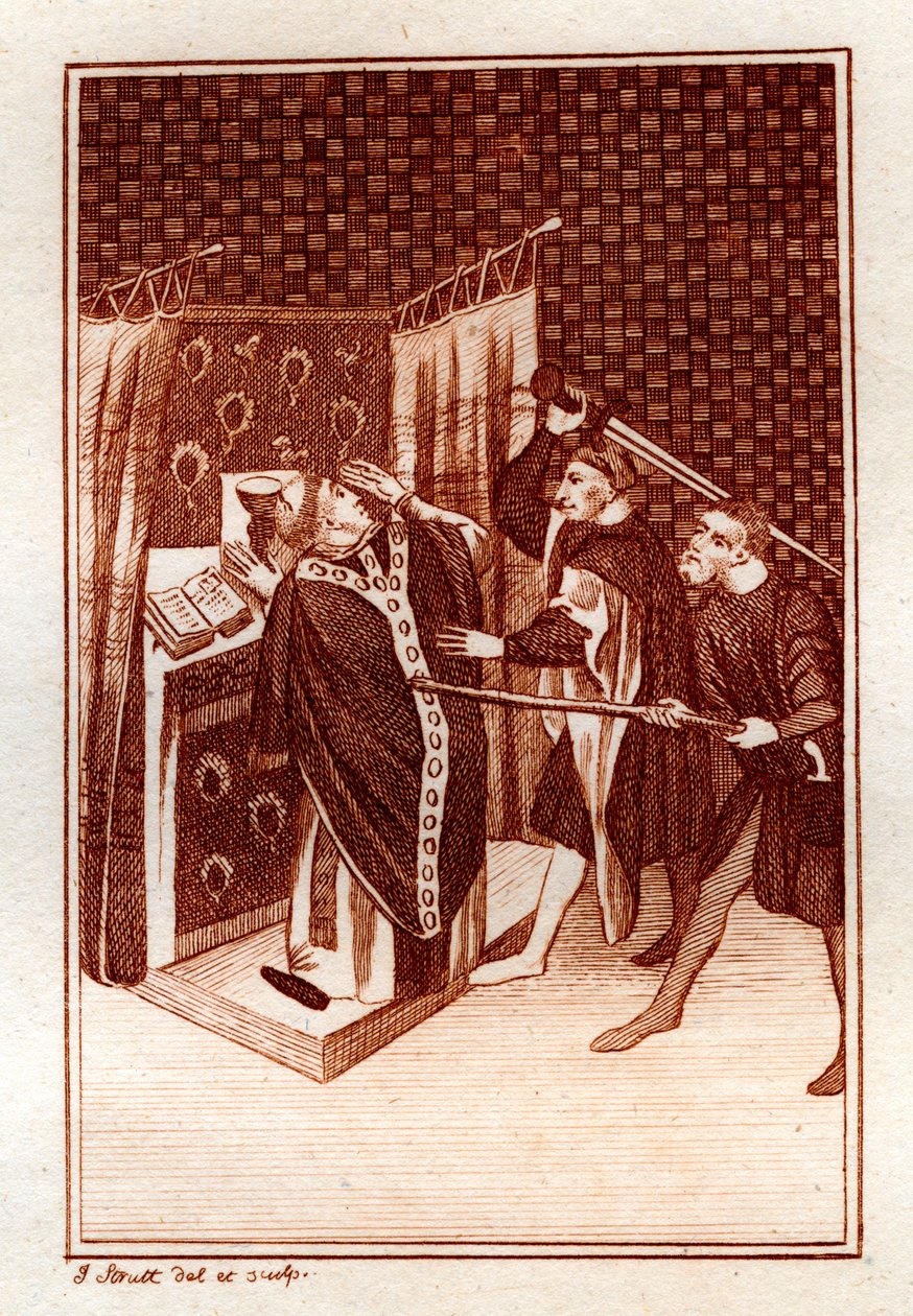 Thomas Becket élete, 1801. alkotó: Joseph Strutt