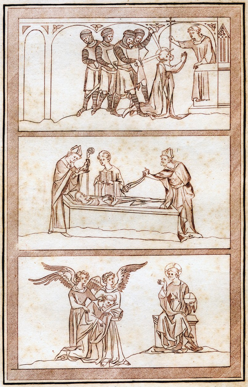 Thomas Becket élete, 1801. alkotó: Joseph Strutt
