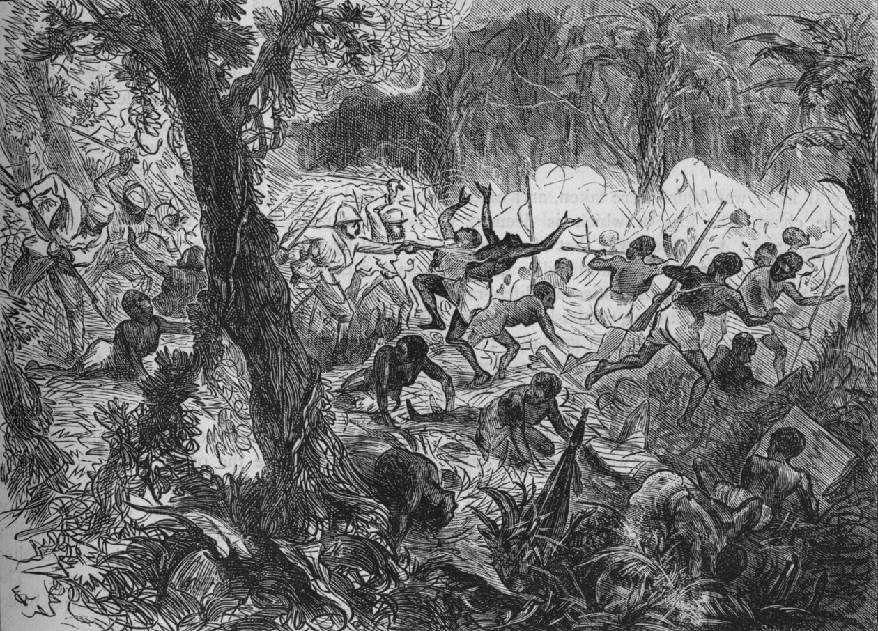 Harc Abrakrampánál, 1880 alkotó: Joseph Swain