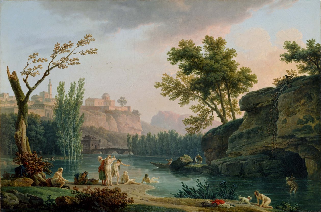 Nyári esték, olasz táj. alkotó: Joseph Vernet