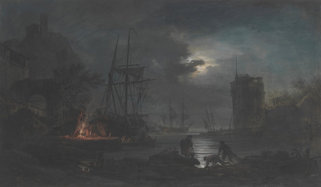 Holdfény, n.d. alkotó: Joseph Vernet.