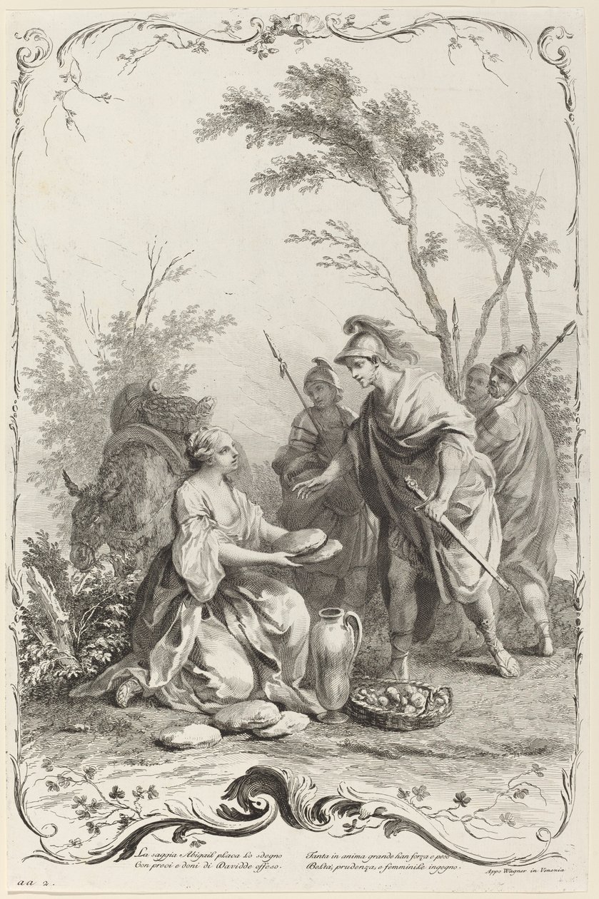 Dávid és Abigail alkotó: Joseph Wagner