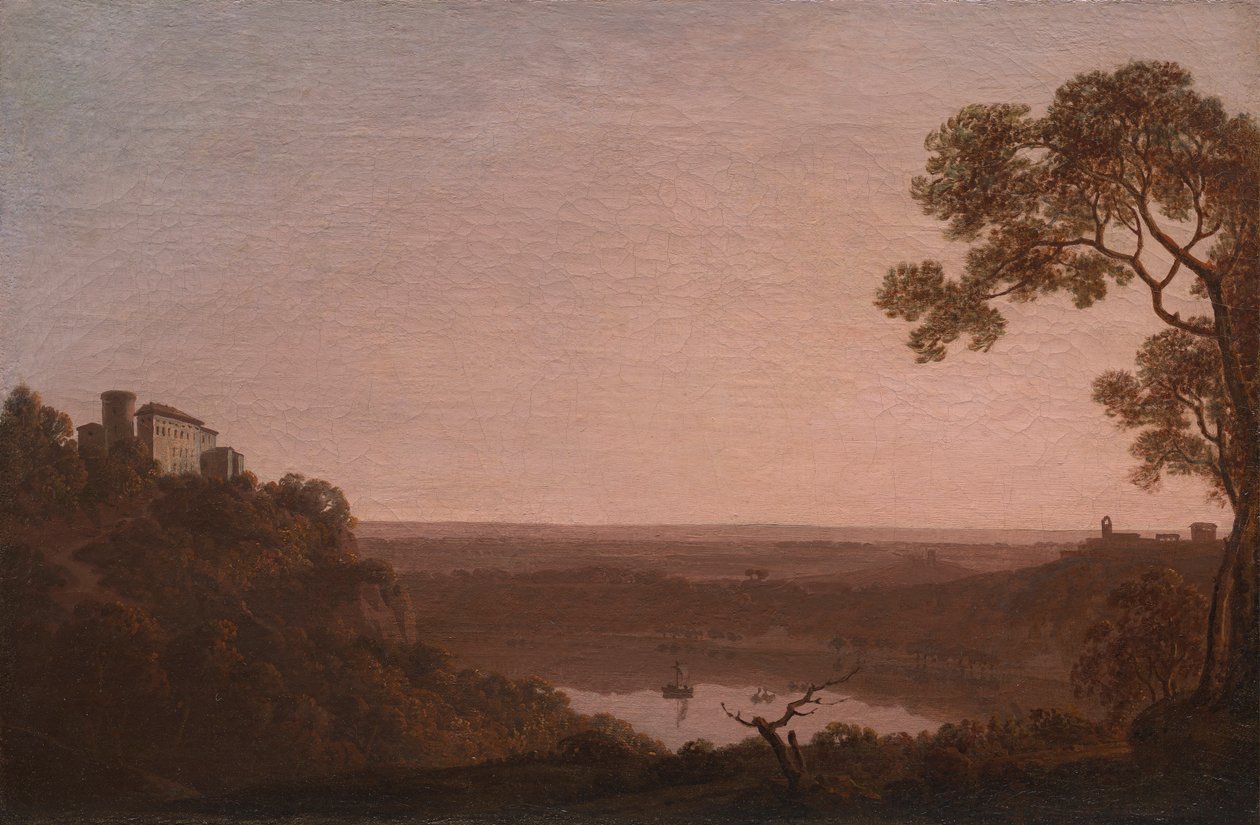 Nemi-tó alkotó: Joseph Wright of Derby
