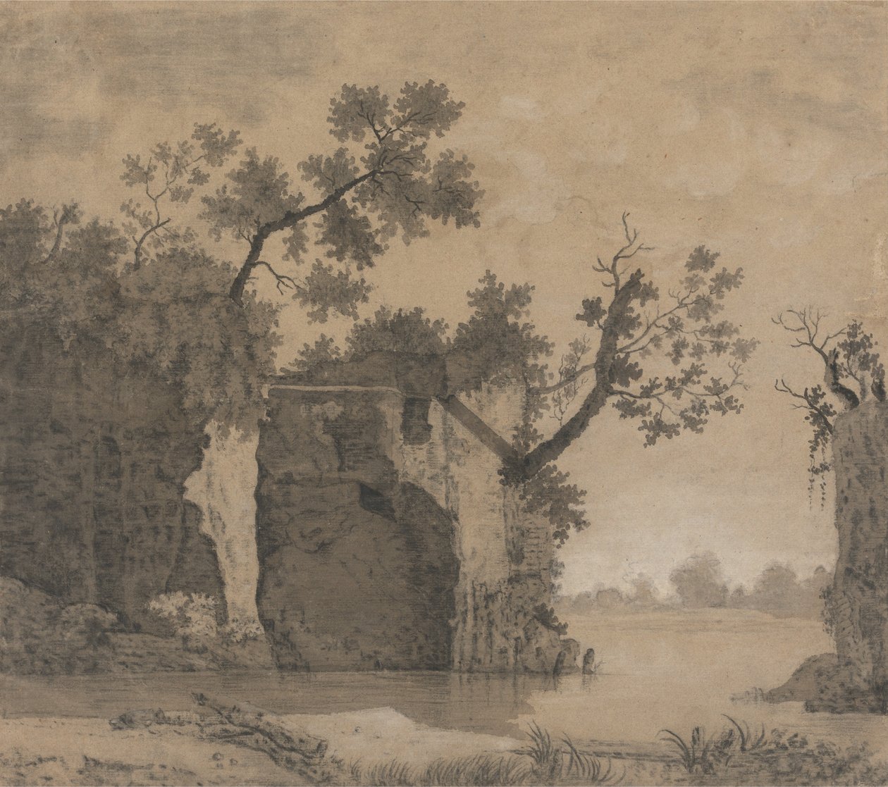 Tájkép romokkal alkotó: Joseph Wright of Derby