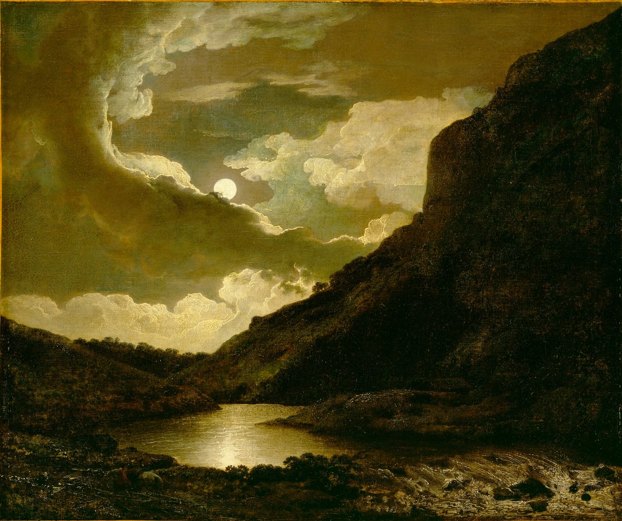 Matlock Tor holdfényben alkotó: Joseph Wright of Derby