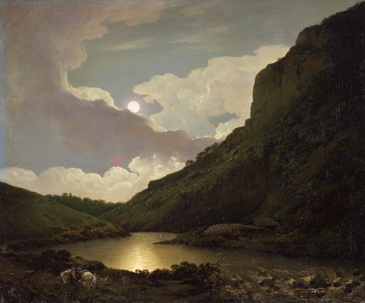 Matlock Tor holdfényben alkotó: Joseph Wright of Derby