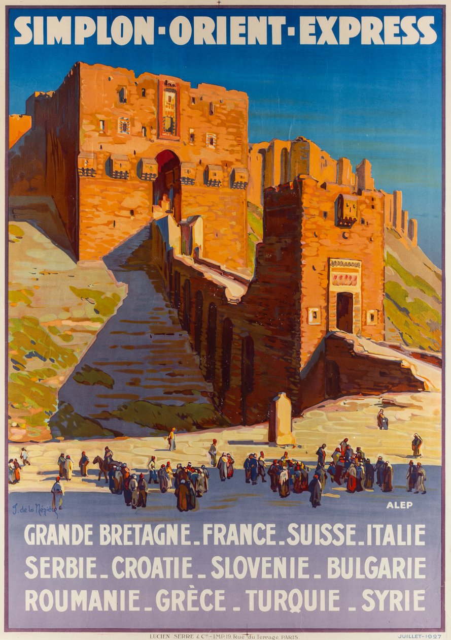 Simplon-Orient-Express, 1927 körül. alkotó: Joseph de La Nézière