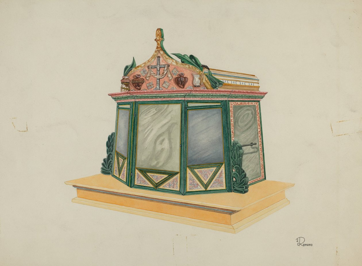 Tabernákulum, c. 1939. alkotó: Josephine C. Romano