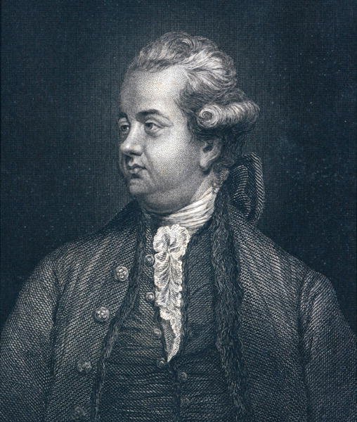 Edward Gibbon (1737-94) (metszet) alkotó: Joshua (after) Reynolds