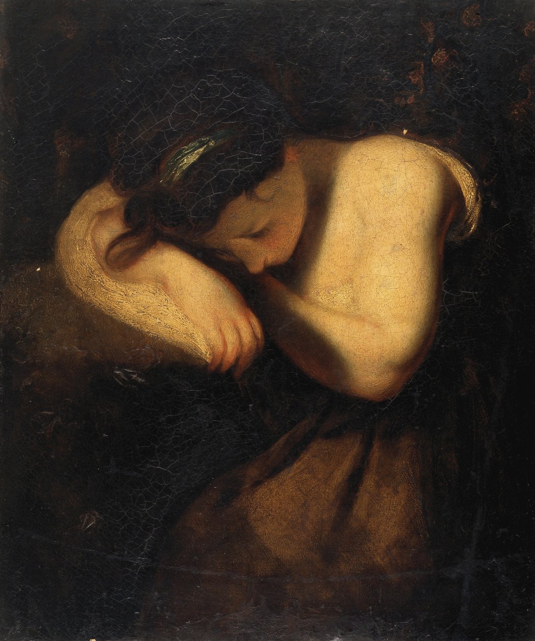 Fiatal lány alszik (olaj, vászon) alkotó: Joshua Reynolds