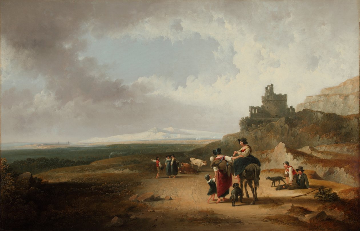 Romantikus tájkép 1835 (Olaj, vászon) alkotó: Joshua Shaw