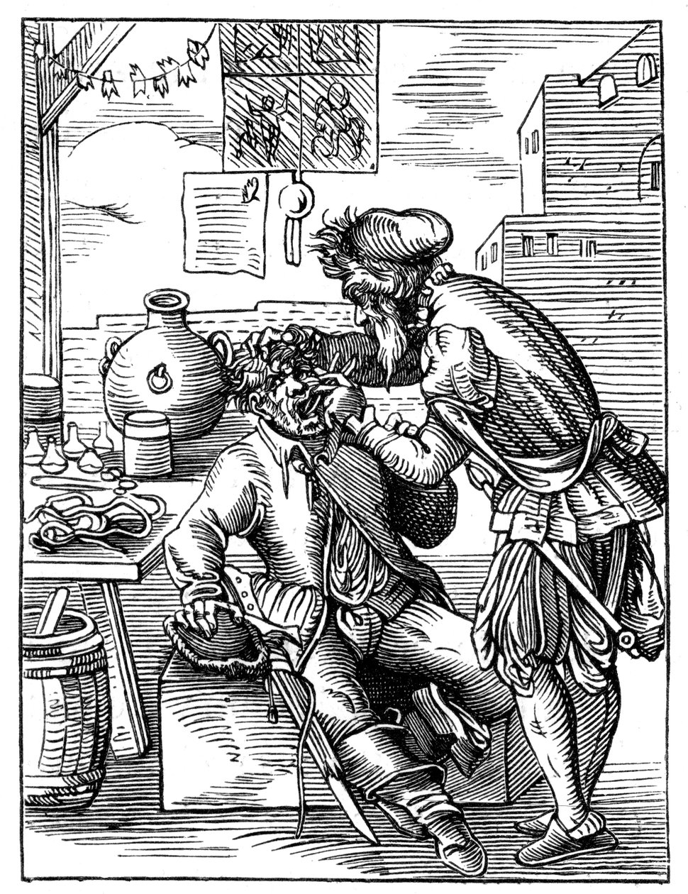 Fogorvos, 16. század 1849. alkotó: Jost Amman