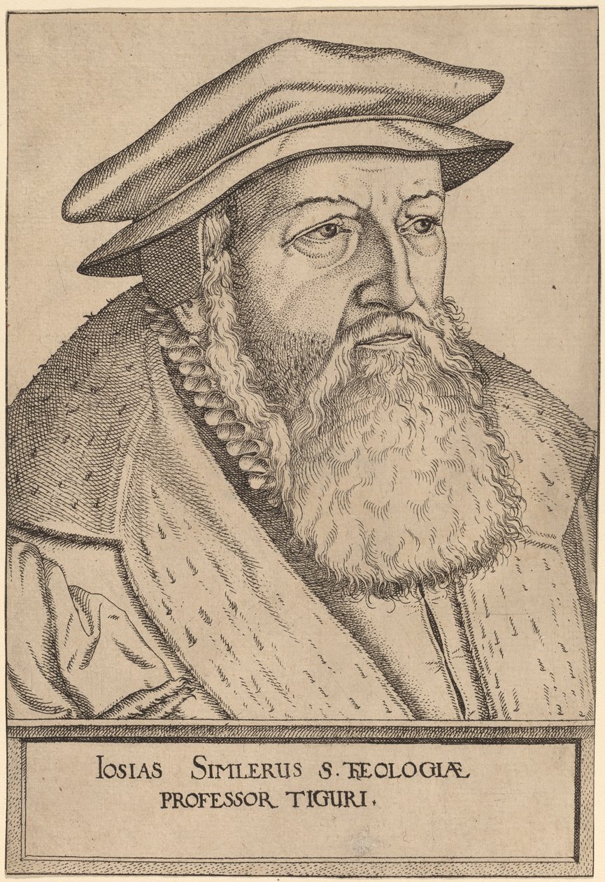 Josias Simler alkotó: Jost Amman