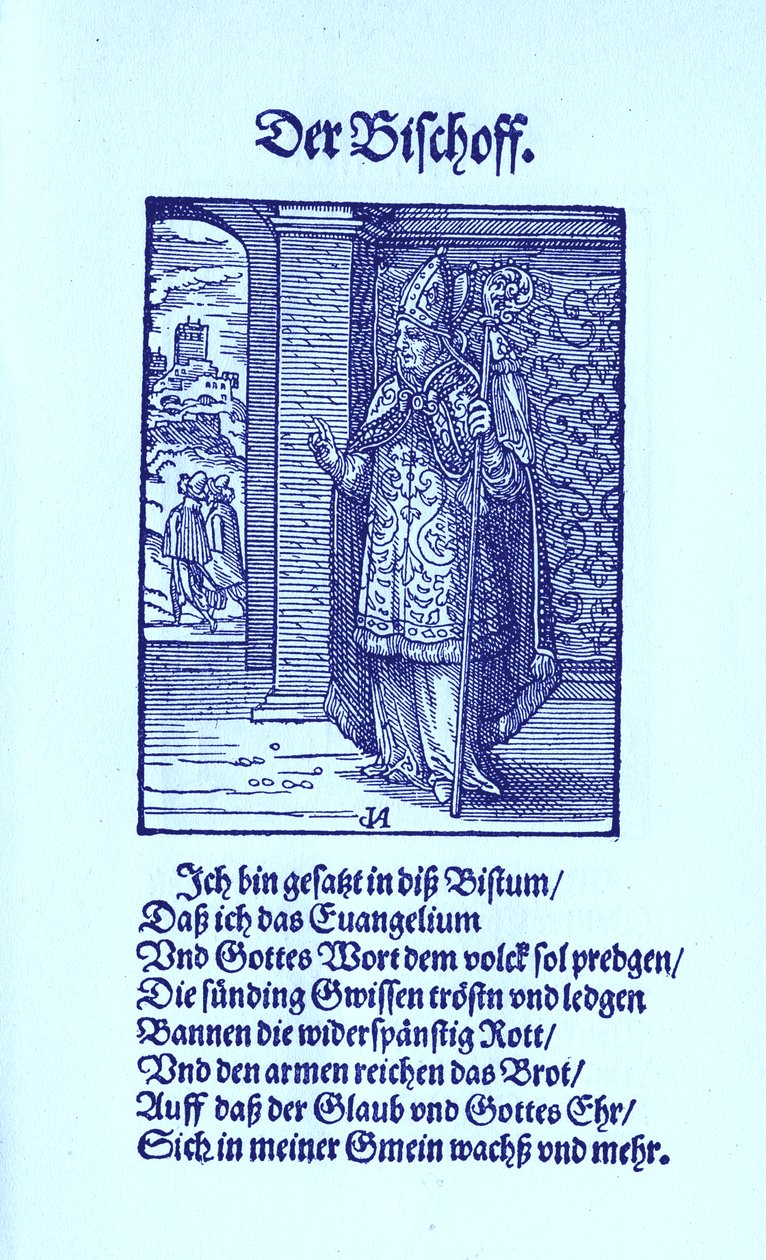 A püspök alkotó: Jost Amman