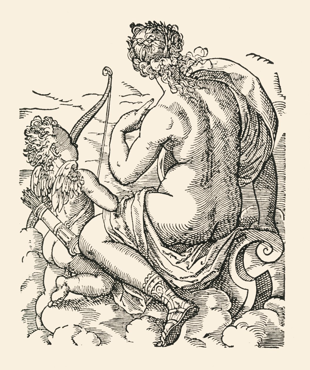 Vénusz és Ámor, 1906. alkotó: Jost Ammon