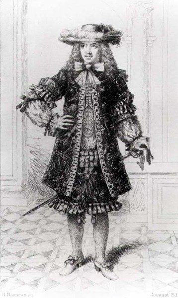 Moliere (1622-73) B. Damman metszete alkotó: Jouaust Jouaust