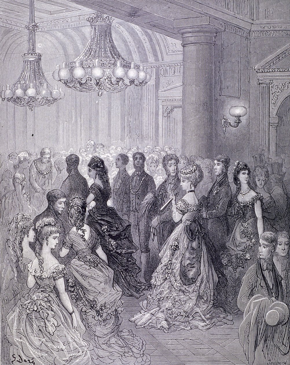 „Bál a kastélyban”, 1872 alkotó: Journard
