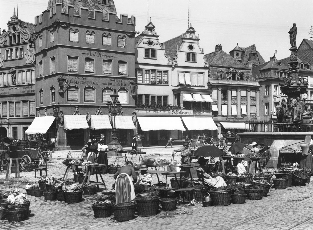 A trieri piactér, 1910 körül alkotó: Jousset