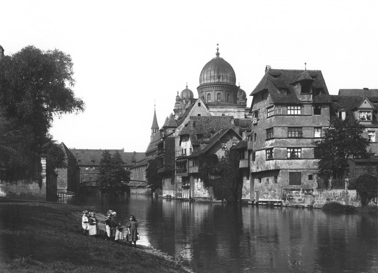 A nürnbergi zsinagóga, 1910 körül alkotó: Jousset