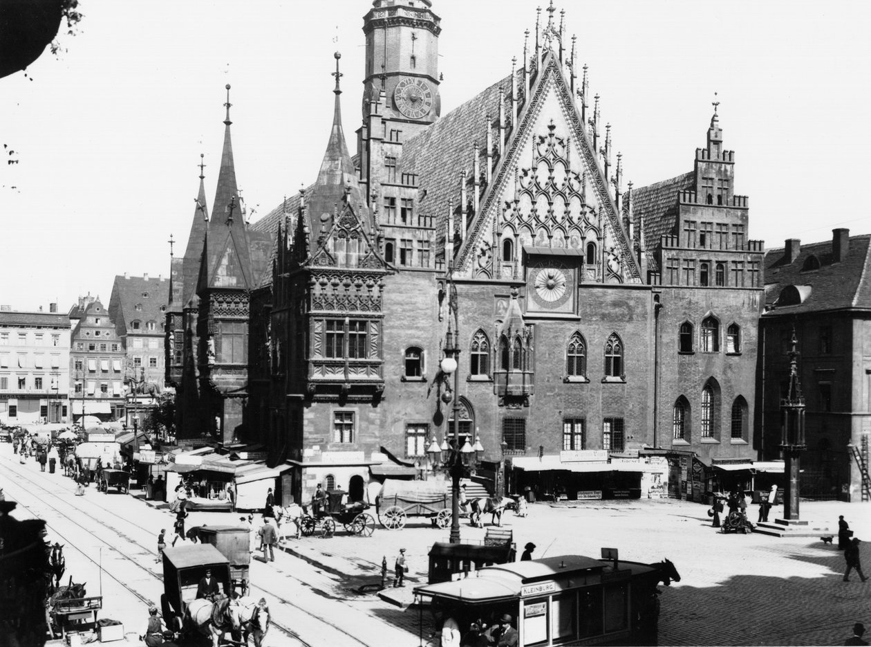 Városháza, Breslau (ma Wroclaw) Lengyelország, 1910 körül alkotó: Jousset