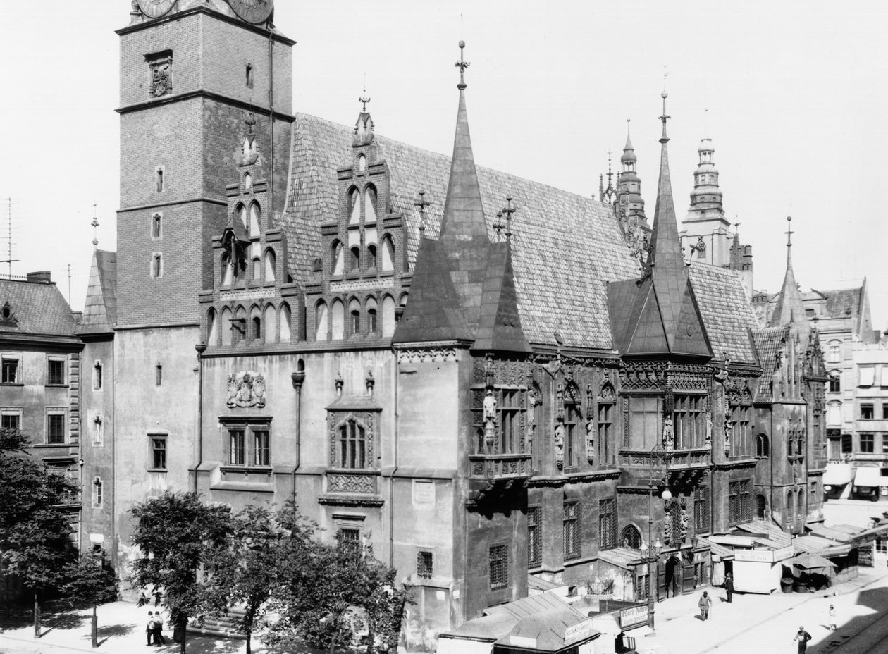 Városháza, Breslau (ma Wroclaw) Lengyelország, 1910 körül alkotó: Jousset