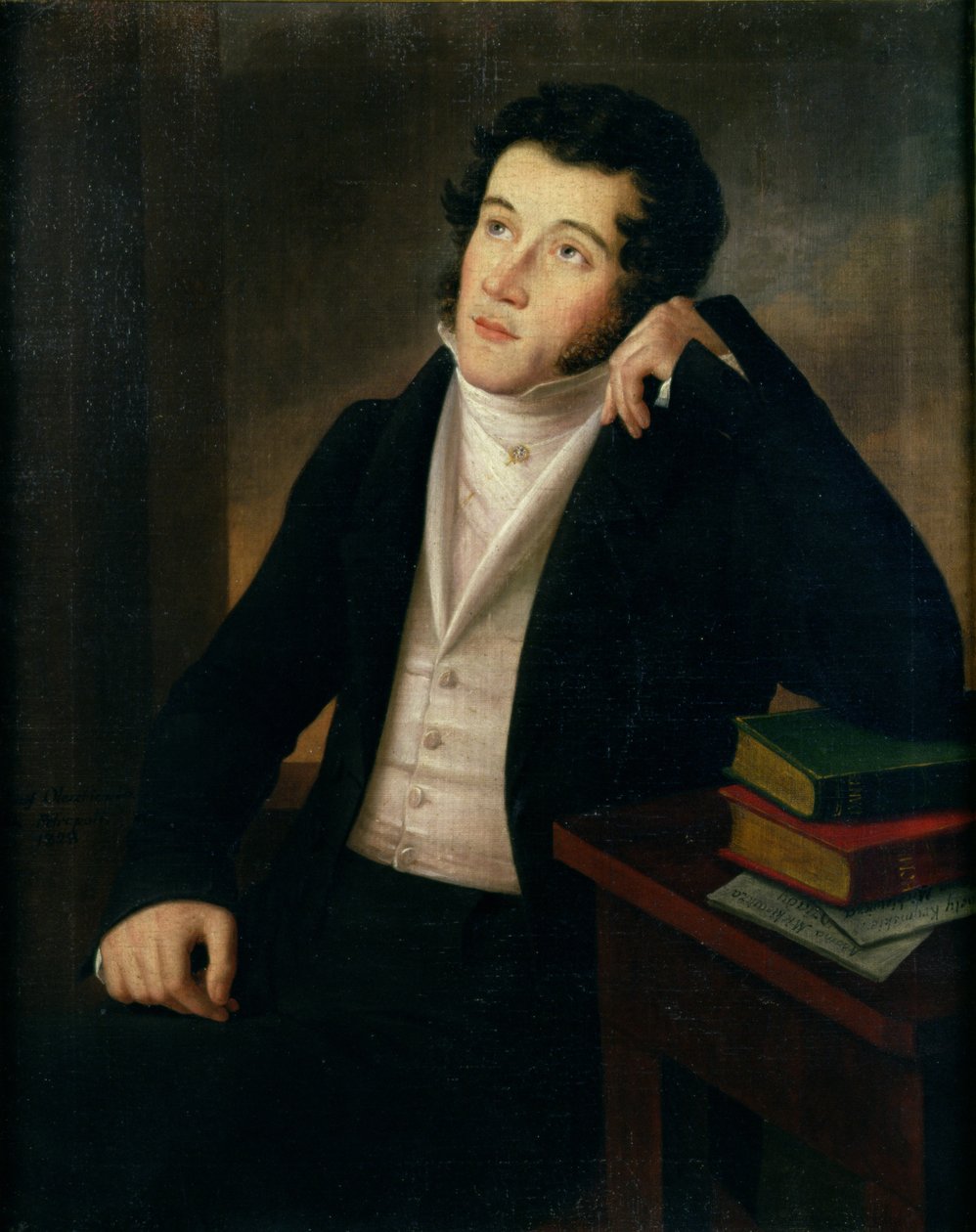 Adam Bernard Mickiewicz portréja (1798-1855) alkotó: Jozef Oleszkiewicz