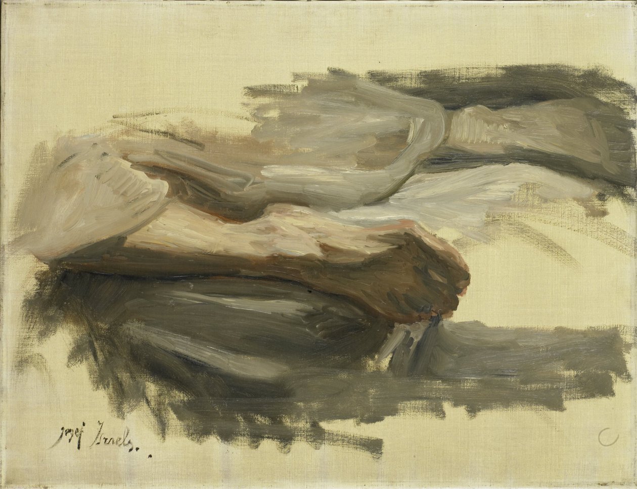 Saul lábai alkotó: Jozef Israëls (signed by artist)