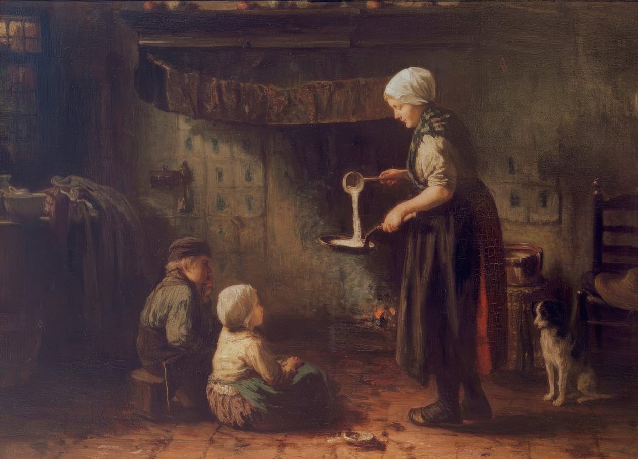 La Fête de Jeanne / A palacsinta alkotó: Jozef Israëls