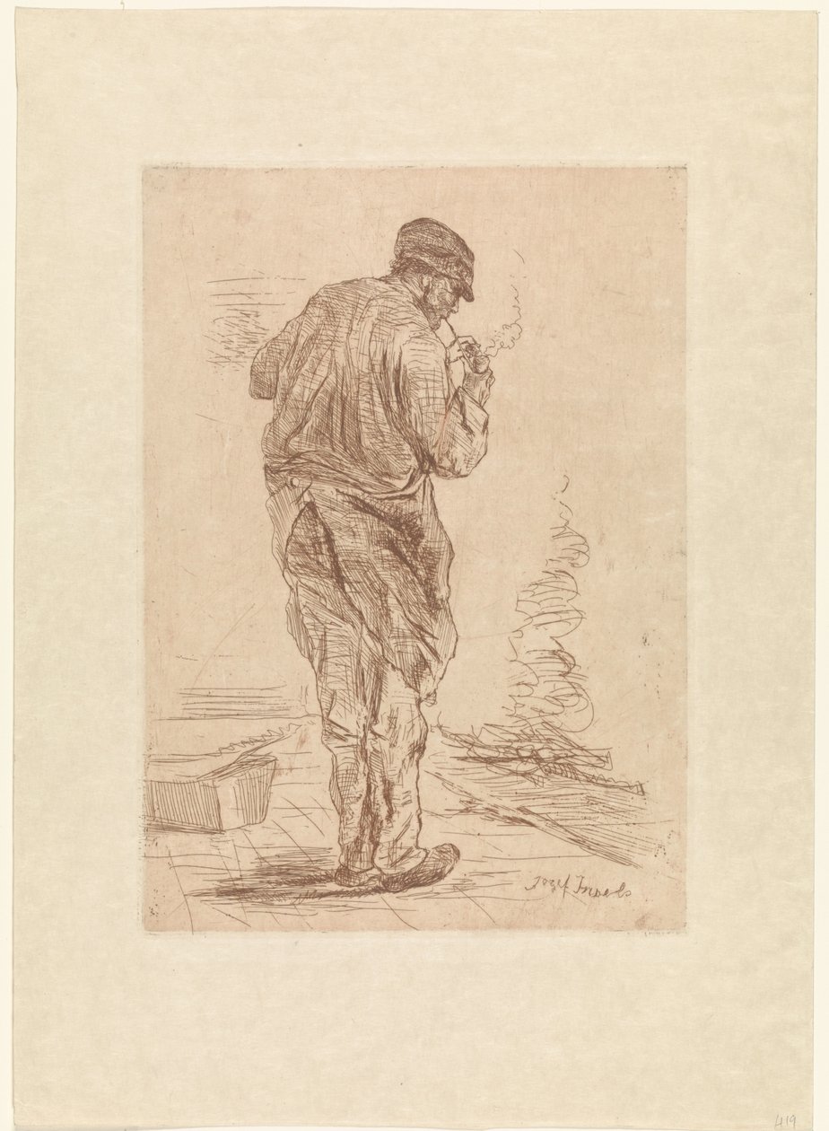 Pipázó ember alkotó: Jozef Israëls