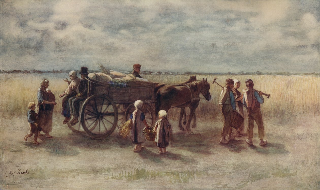 Burgonyaszüret, 1844, c1915 alkotó: Jozef Israëls