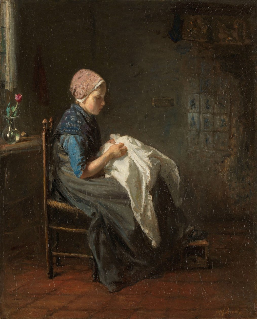 A kis varrónő, 1850-88 alkotó: Jozef Israëls