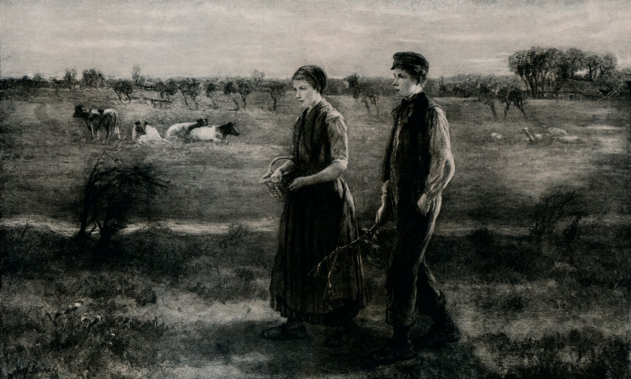 A félénk szerető, 1890, 1912 alkotó: Jozef Israëls
