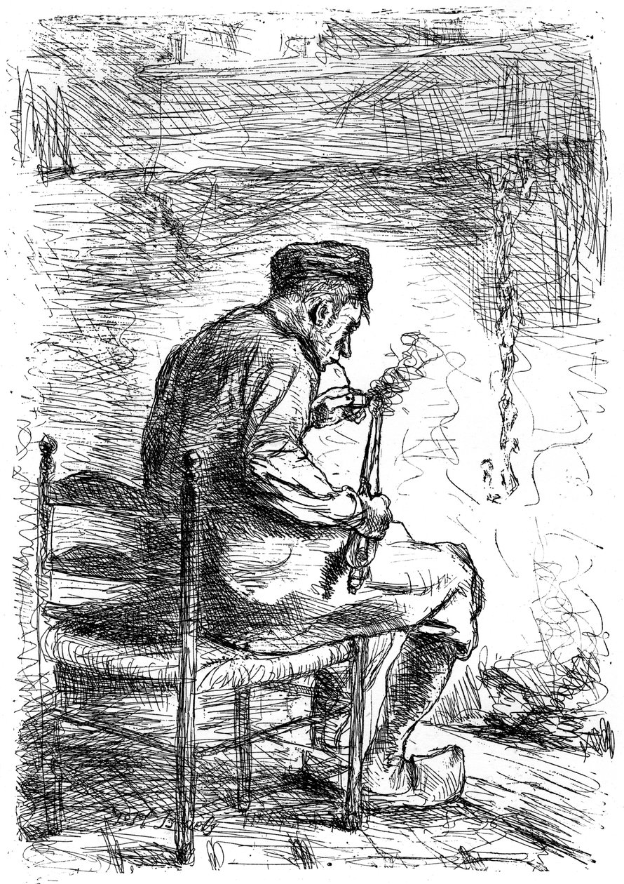 A dohányos, 1880-1882 alkotó: Jozef Israëls