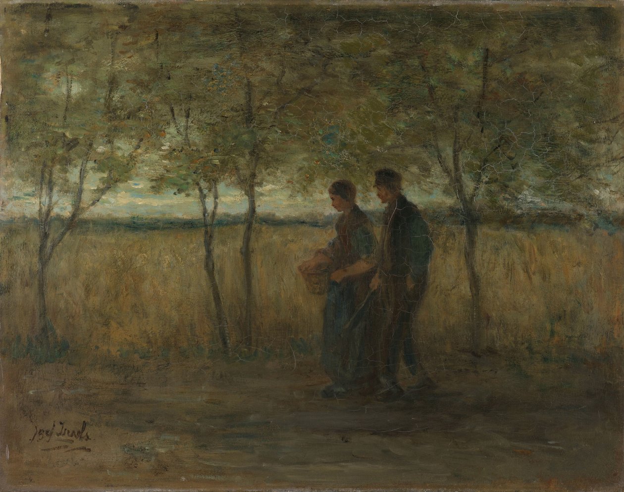"Hazafelé fordulás" alkotó: Jozef Israëls