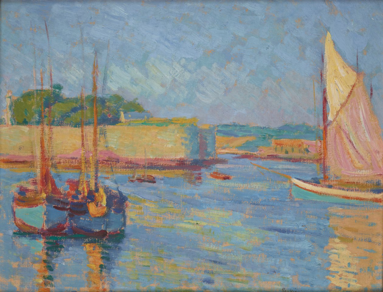 Concarneau kikötője alkotó: Jozef Pankiewicz