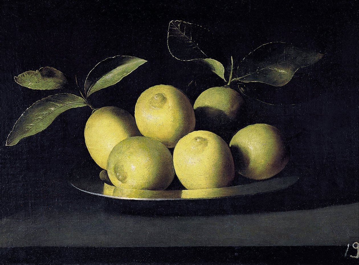 A citrom csendélete alkotó: Juan de Zurbaran