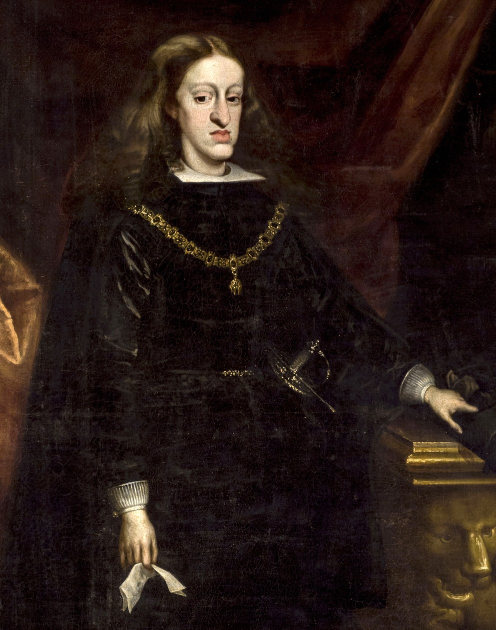 II. Károly spanyol király (1661-1700) alkotó: Juan Carreño de Miranda